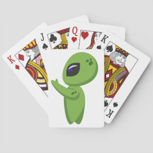 Greenie, die Alien  Spielkarten