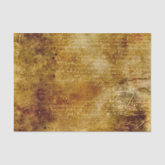 Greenish Gray Brown Textur mit Vintagem Script Seidenpapier