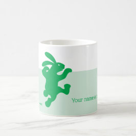 Greenish Green Rabbit Tasse