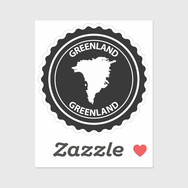 Greenland Aufkleber (Blatt)