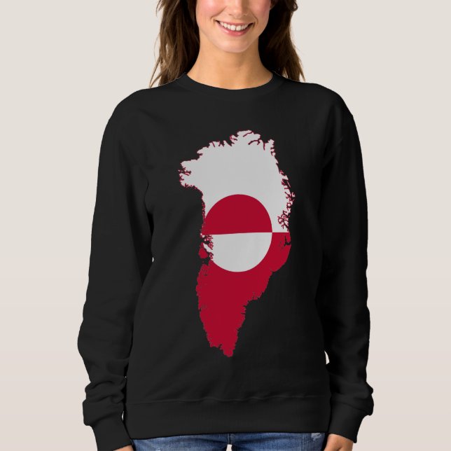 Greenland- flag in country T-Shirt Hoodie (Vorderseite)