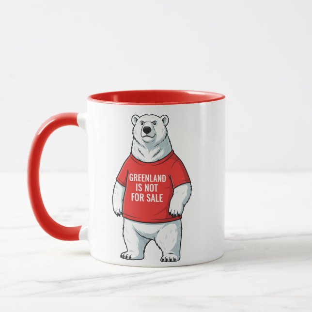 Greenland Is Not For Sale Polar Bear  Tasse (Links)