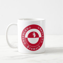 Greenland Mug, Bear, Patriotic Greenland Flag Kaffeetasse