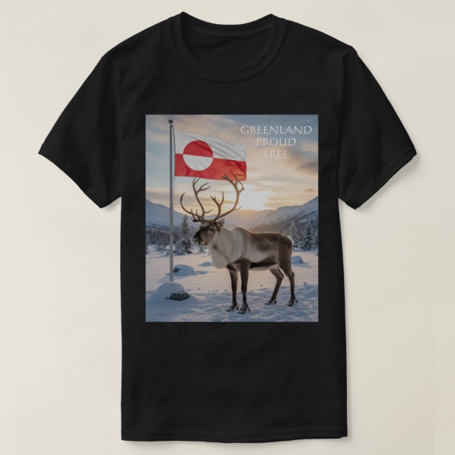 GREENLAND Proud and Free T-Shirt (Design vorne)