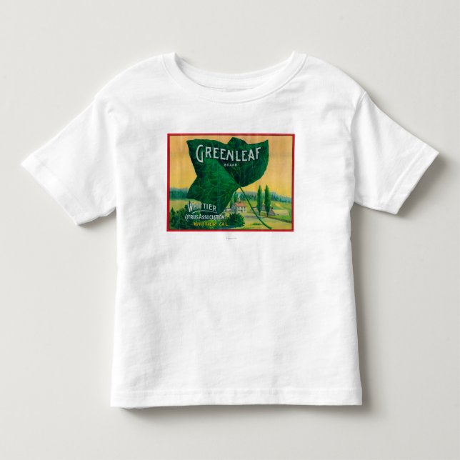 Greenleaf Zitrone LabelWhittier, CA Kleinkind T-shirt (Vorderseite)