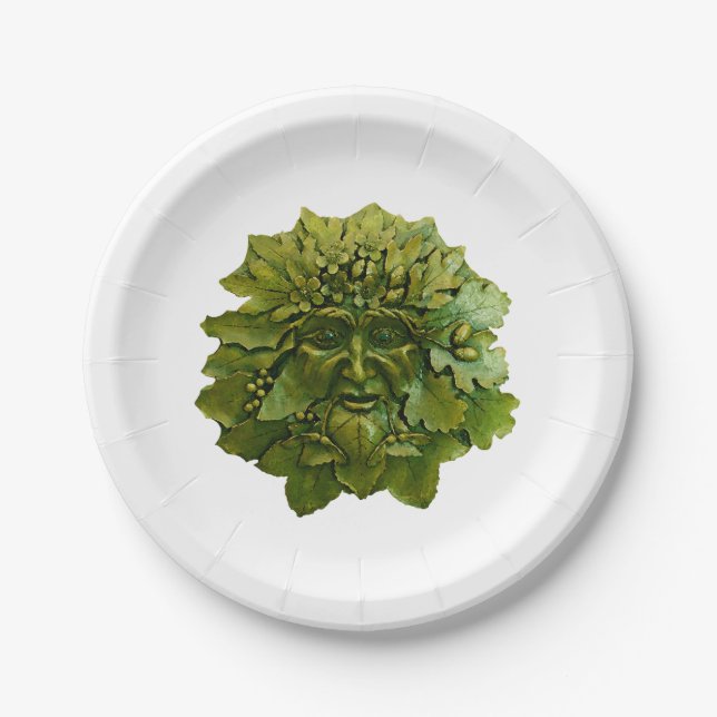 Greenman of the Forest Pappteller (Vorderseite)