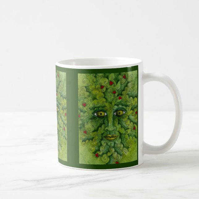 Greenman Stechpalmen-Tasse Kaffeetasse (Rechts)