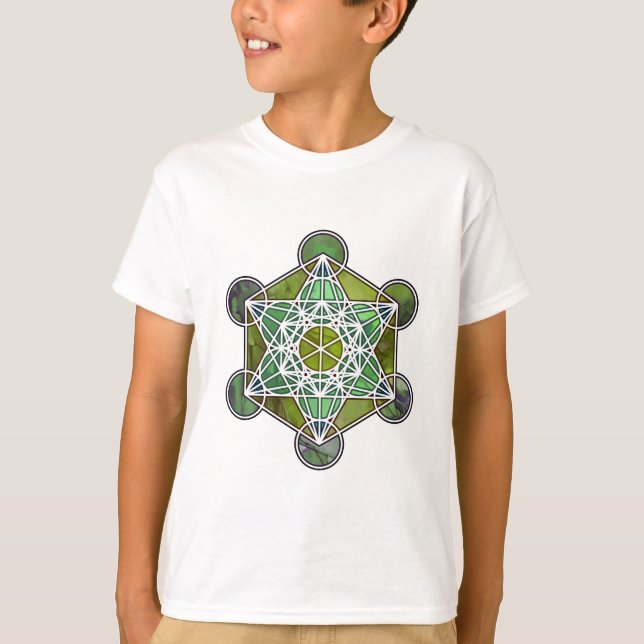 GreenMetatronCube T-Shirt (Vorderseite)