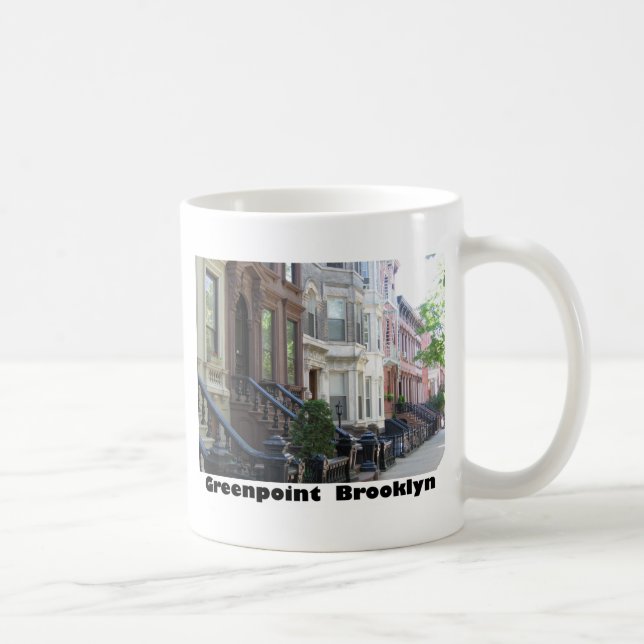 Greenpoint Brooklyn Brownstone-Gebäude Kaffeetasse (Rechts)