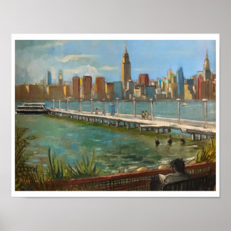"Greenpoint (Brooklyn NYC)" 11 x 14 in | von M. Ko Poster