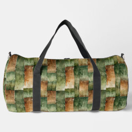 Greens and Brown Camo Strips Duffle Bag