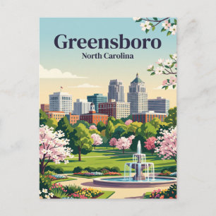 Greensboro, North Carolina Postkarte