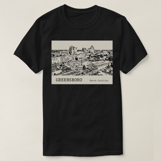 Greensboro North olina 3 T-Shirt (Design vorne)