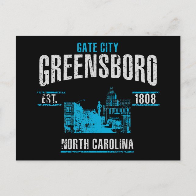 Greensboro Postkarte (Vorderseite)