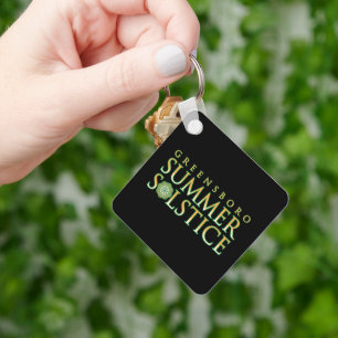 Greensboro Sommer-Sonnenwende Farbige Branding Sch Schlüsselanhänger