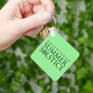 Greensboro Sommer-Sonnenwende-Festival Light Green Schlüsselanhänger