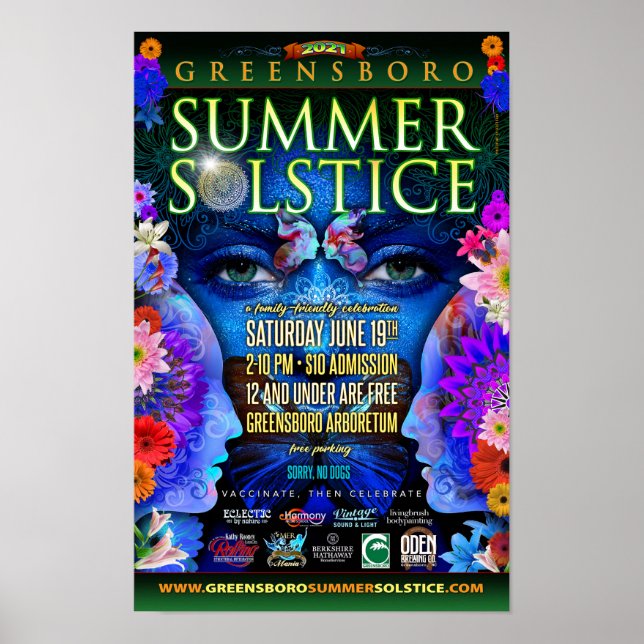 Greensboro Summer Solstice 20201 Souvenir Poster (Vorne)