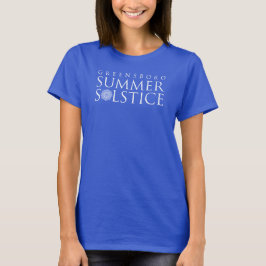 Greensboro Summer Solstice Simple Bright Blue T-Shirt
