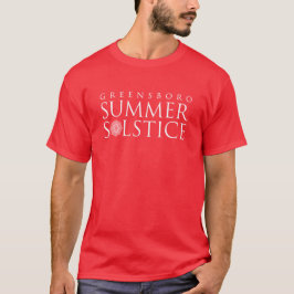 Greensboro Summer Solstice Simple Bright Red T-Shirt