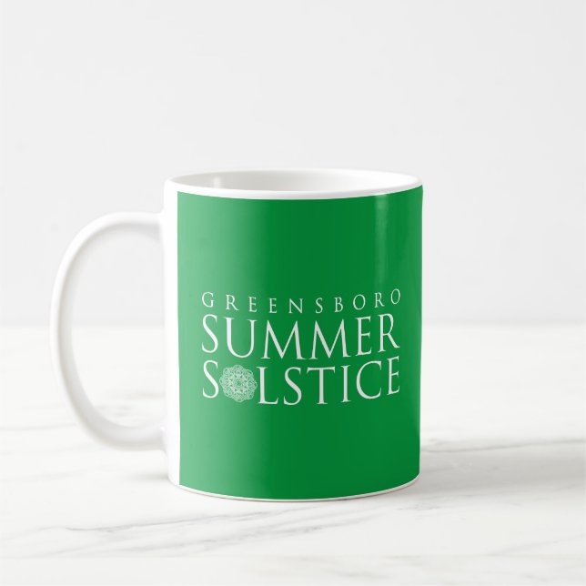Greensboro Summer Solstice Simple Green Keepake Kaffeetasse (Links)