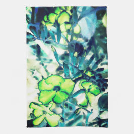 Greensche Blume aus Farbveränderungen Geschirrtuch