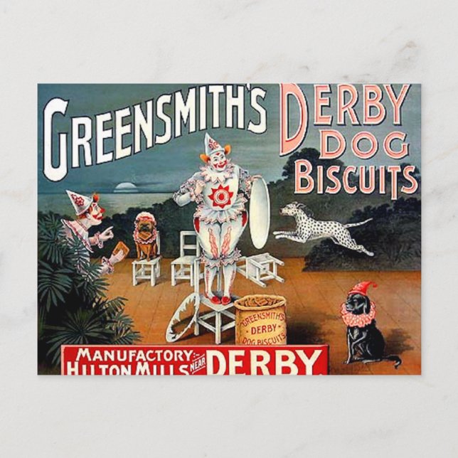 Greensmith's Dog Biscuits Postcard Postkarte (Vorderseite)