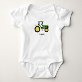 GreenTractor Entwurf Kleid Baby Strampler
