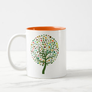 Greentree Öko planet Zweifarbige Tasse
