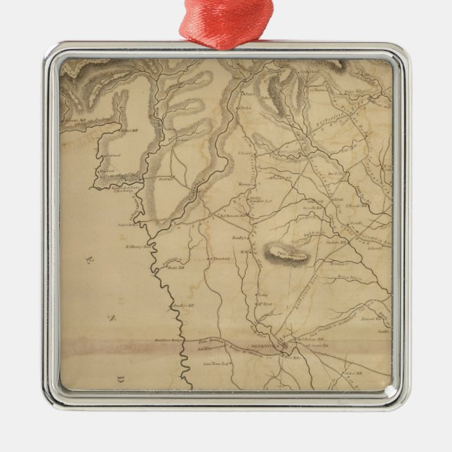 Greenville-Bezirk, South Carolina Ornament Aus Metall (Vorne)