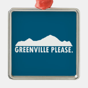 Greenville South Carolina Bitte Ornament Aus Metall