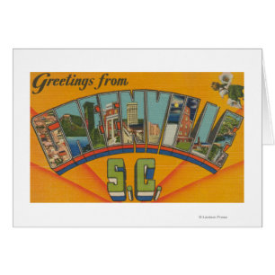 Greenville, South Carolina - Große Buchstabenszene