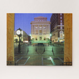 Greenville, South Carolina, Innenstadt bei Nacht Puzzle