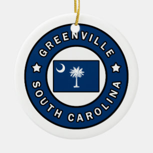 Greenville South Carolina Keramik Ornament