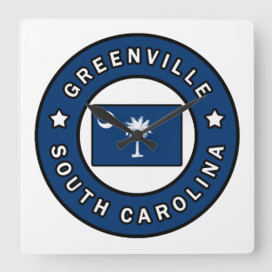 Greenville South Carolina Quadratische Wanduhr