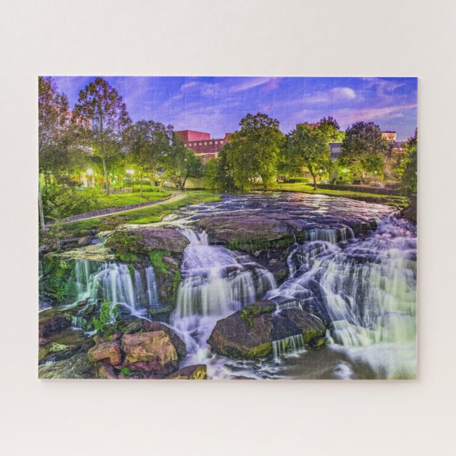 Greenville, South Carolina Reedy River Downtown Puzzle (Horizontal)