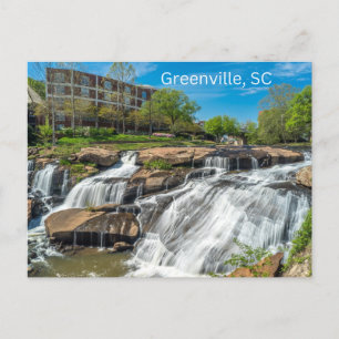 Greenville South Carolina Reedy River Falls Park Postkarte