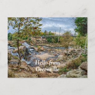 Greenville South Carolina Reedy River Falls Park Postkarte
