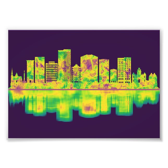 Greenville South Carolina Skyline Fotodruck (Vorne)