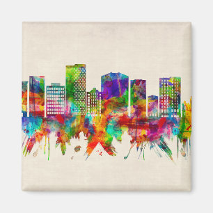 Greenville South Carolina Skyline Magnet