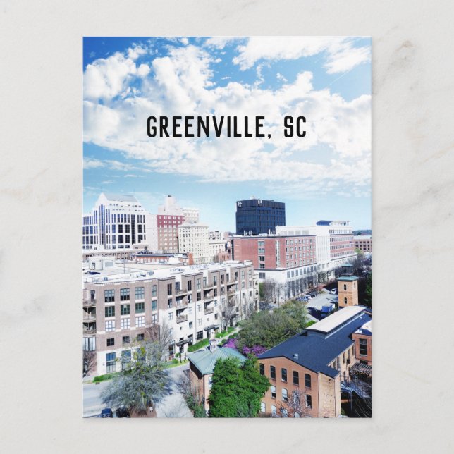 Greenville South Carolina Travel Foto Postkarte (Vorderseite)
