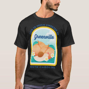 Greenville South olina SC Peach Tourist Souvenir T-Shirt