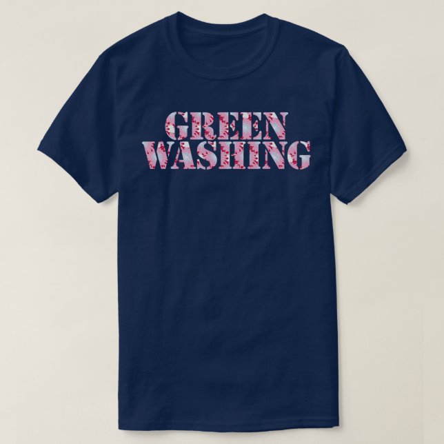 Greenwaschtypografie T-Shirt (Design vorne)