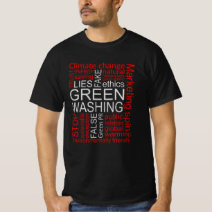 Greenwash-Fake lügt Täuschung T-Shirt
