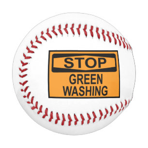Greenwash-Zeichen beenden Baseball
