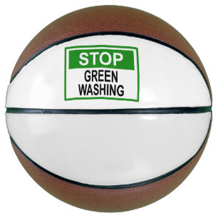 Greenwash-Zeichen beenden Basketball