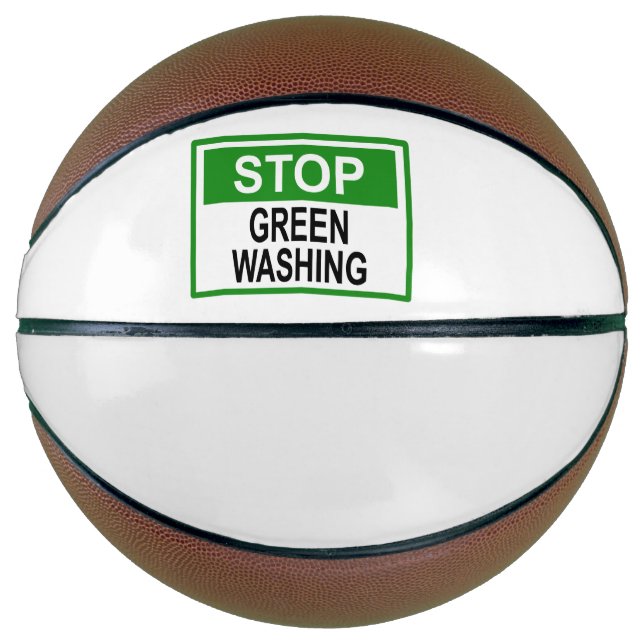 Greenwash-Zeichen beenden Basketball (Vorderseite)