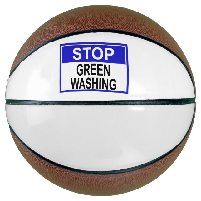 Greenwash-Zeichen beenden Basketball (Vorderseite)