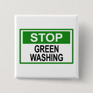 Greenwash-Zeichen beenden Button