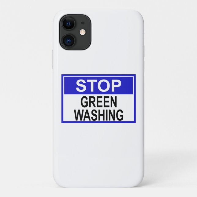 Greenwash-Zeichen beenden Case-Mate iPhone Hülle (Rückseite)