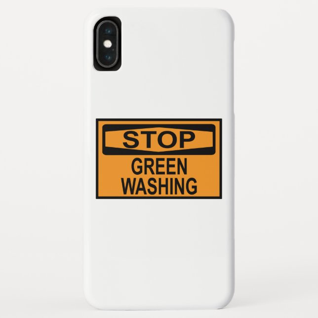Greenwash-Zeichen beenden Case-Mate iPhone Hülle (Rückseite)